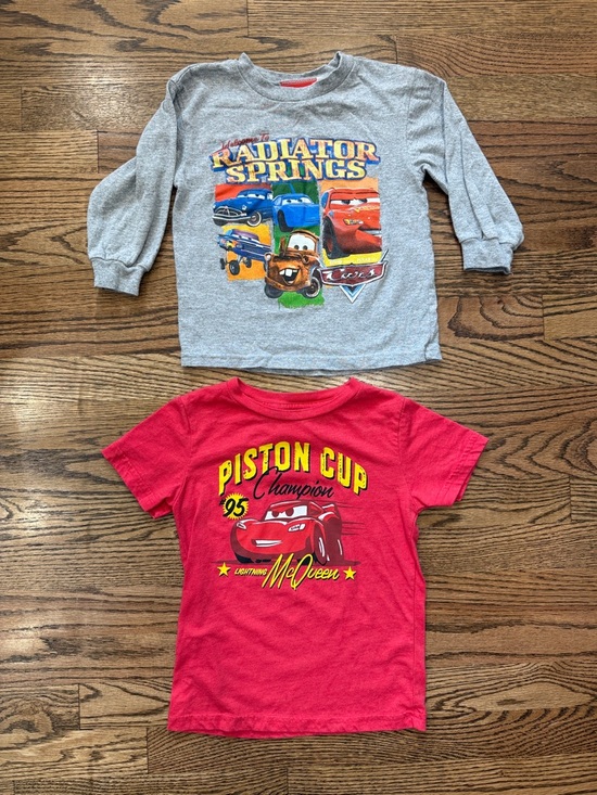 Disney Other - Disney Cars Gray & Red Radiator Springs and Piston Cup Kids Tops